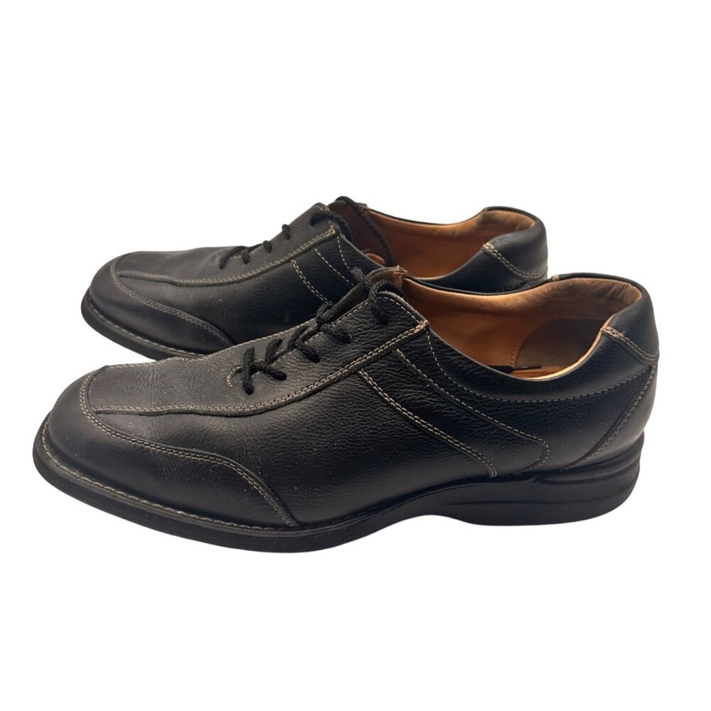 Johnston & Murphy Leather Lace Up Comfort Dress Shoes For Men Black